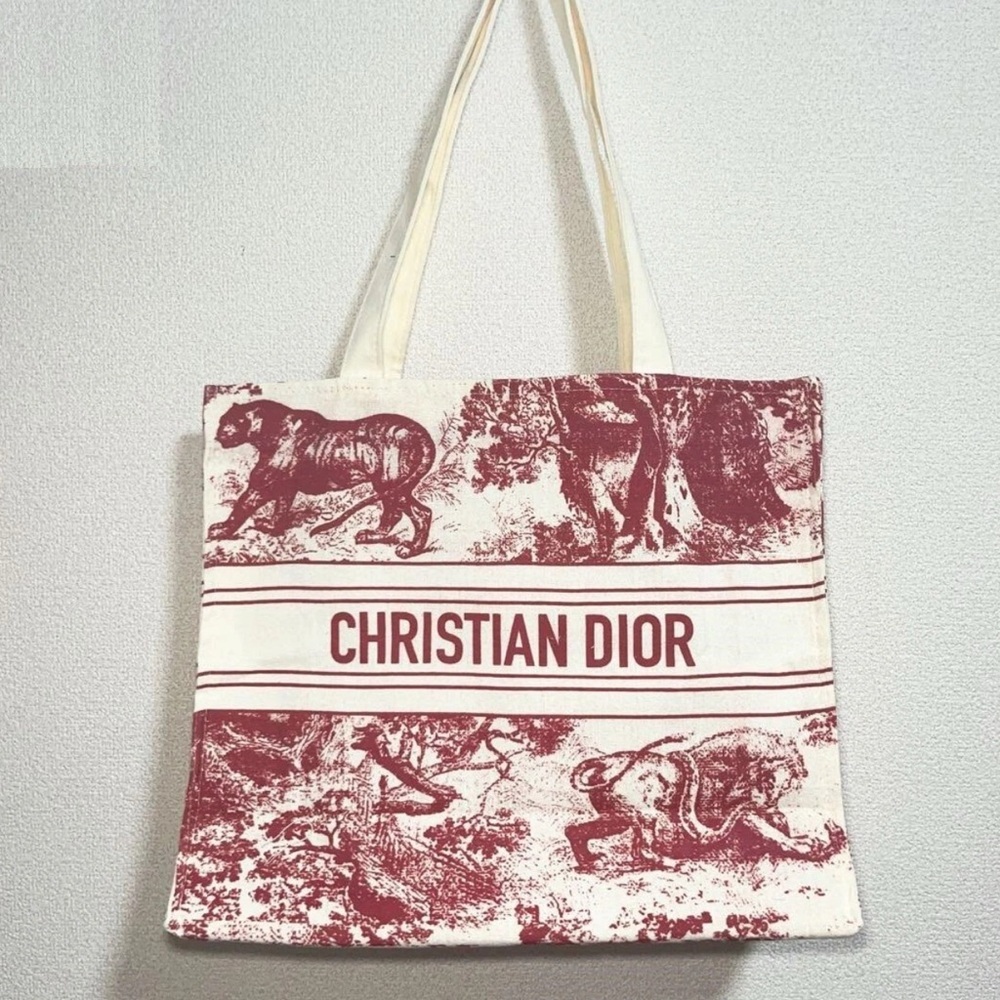 DIOR DIORIVIERA STRAW BOOK TOTE✨ GWP✨AuThEnTiC✨NEW ✨ - Picture 5 of 8
